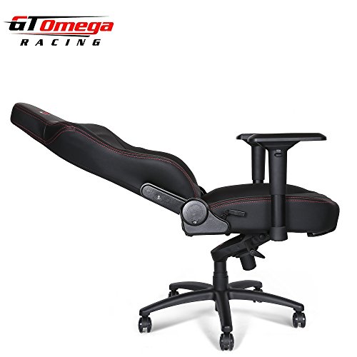 GT-Omega-Racing-MASTER-XL-Sedia-da-ufficio-ideale-per-i-gamer-in-pelle-colore-nero