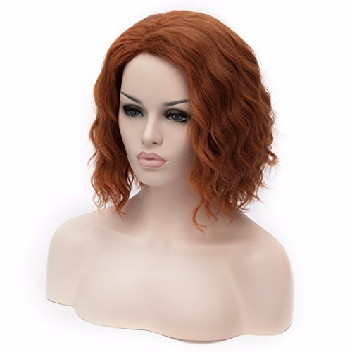Black Widow Cos Anime Wig The Avengers Alliance Cos Short Hair Full Wigs - Image 3