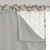 Best Home Fashion Blackout Curtain Liner Panel Pair â€“ Rod Pocket â€“ Off White â€“ 35â€ W x 60â€ L â€“ (Set of 2 Panels)