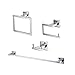 KES Bathroom Accessories Set 4 Piece 24-Inch Towel Bar Double Robe Hook Toilet Paper Holder Towel Ring SUS304 Stainless Steel RUSTPROOF Wall Mount Polished Finsh, LA240-42