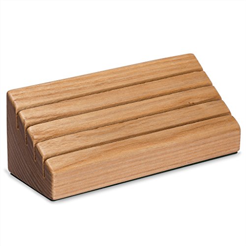 Solid Oak Wood Playing Card Holder / Rack / Organizer - Set of 2