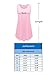 JollieLovin Women's Tank Tops Plus Size Sleeveless Tunic Crew Neck Loose Fit T-Shirt(Lake Blue,L)