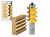 FORTOMORROW Large Triple Bead Column/Face Molding Router Bit -1/2