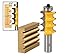 FORTOMORROW Large Triple Bead Column/Face Molding Router Bit -1/2" Shank wood milling cutter Top quality wood cutter cnc bit /milling tools