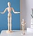 Wooden Figure Drawing Mannequin Model - Wood Human Art Manikin Posable for Artist Sketching Posing Doll 12'' inch Female