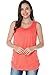 Smallshow Women's Maternity Nursing Tank Top Sleeveless Comfy Breastfeeding Clothes (M) Coral