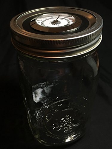 HyLids - Large Mouth - Analog - Hygrometer Lids with a true ideal range for herbs.