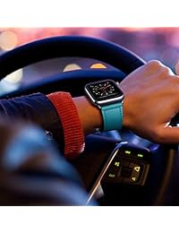 KYISGOS Compatible con iWatch Band 1.496 in, 1.575 in, 1.654 in, 1.732 in, correa de repuesto de cuero genuino compatible con Apple Watch Series 4 Series 3 Series 2 Series 1 1.496 in, 1.575 in, 1.654 in, 1.732 in