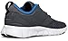 TSLA Men's Sports Running Shoes, Lightweight Breathable Walking Casual Sneakers, Performance Gym Training Athletic Shoes, Lightweight Shoes Dark Grey & Blue, 11
