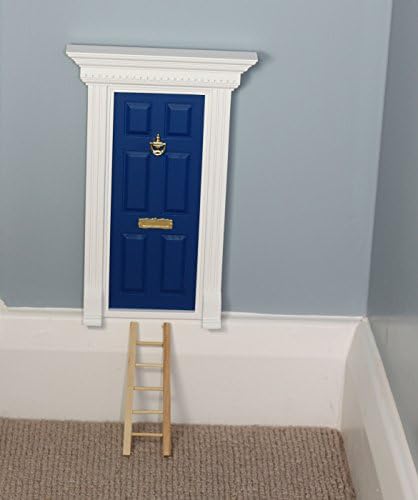 Fairy Door - The Best Beach Hut Blue Magic Door with Ladder set for your child's room - perfect for bringing fun, adventure and magic to your home