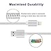 SEENFAAN DSGSFHYT Lightning Cable iPhone Charger 3Pack 3FT / 6FT / 10FT (1M / 2M / 3M) Nylon Braided Charging Cable USB Charger Cable for Apple iPhone X/8/7/7 Plus/6s plus/6s/6/6 plus, iPad/iPod (Sliver Gray)