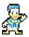 PDP Pixel Pals Kingdom Hearts Donald Duck Collectible Lighted Figure, 878-056-NA-DUCK - Not Machine Specific