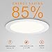 SAYHON 12W 6 inch Ultra Thin Led Recessed Ceiling Light with Junction Box,3000K Warm White Dimmable Low Profile Lighting Kit Downlight,100W Equivalent for Hallway/Home/Offices,Pack of 6