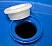 Blue 55 Gallon Plastic Water Barrels (Renewed)