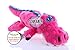 goDog Gators Squeaky Plush Dog Toy, Chew Guard Technology - Pink, Small