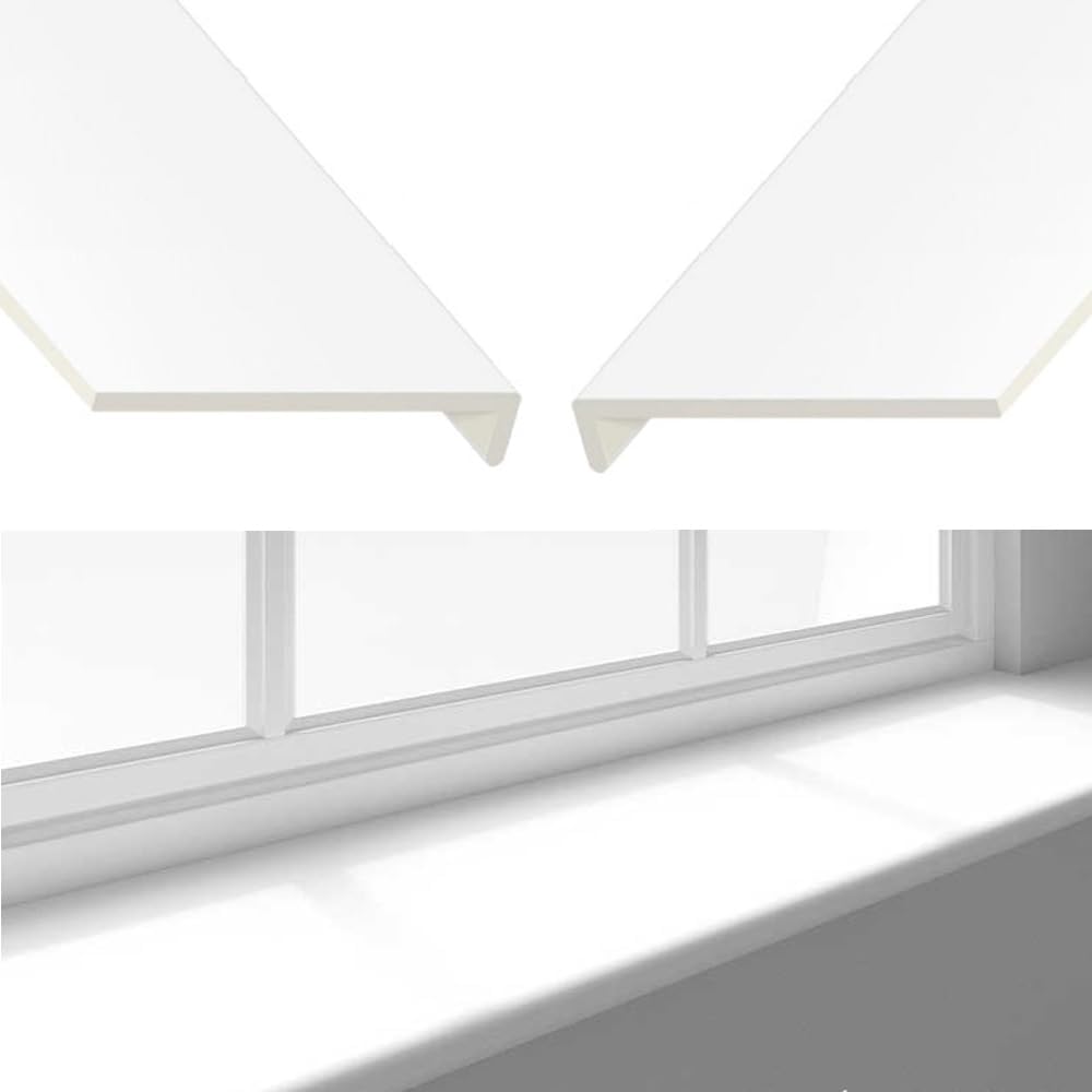 Virtual Plastics Window Sill Capping Board 200mm x 1m x 9mm White