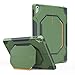 MoKo Case Fit iPad 9.7 5th/6th Generation - [Heavy Duty] Shockproof Full Body Rugged Hybrid Stand Cover with Built-in Screen Protector Compatible with Apple iPad 9.7 Inch 2018/2017, Army Green