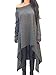 Xuan2Xuan3 Womens Long Sleeve Oversized Top Tunic Shirt Loose Casual Dress,Dark Gray,X-Large