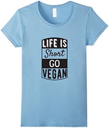 Womens Happy Vegan Gift T-Shirt  Small Baby Blue