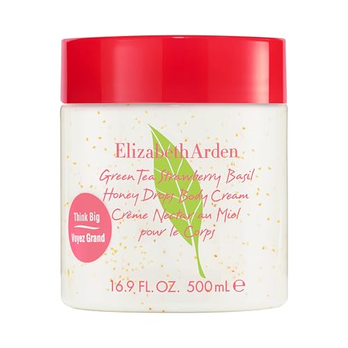 - Green Tea Strawberry Basil Honey Drops Crema Corpo, Lozione Setosa con Tè Verde, Fragola, Basilico, Miele e Burro di Cacao, Idratazione Nutriente per Tutti i Tipi di Pelle, 500ml