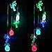 Solar Coconut Tree Pineapple LED Wind Chimes Outdoor - Waterproof Solar Powered Changing Light Color Trees Pineapples Mobile Romantic Wind-Bell for Home, Party, Festival Decor, Night Garden Decoration