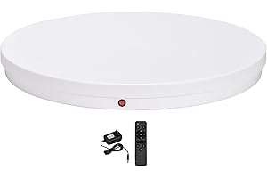 ZDETGU Electric Rotating Display Stand, 24 Inch 220 Lbs Heavy Duty Motorized Turntable with Wireless Remote Control, for Comm