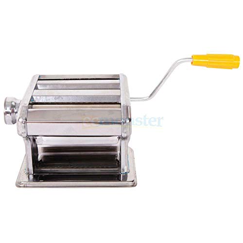 Flagman_Shop New Pasta Maker & Roller Machine Noodle Spaghetti Maker Dual-Blade Silver 150mm 6" - Thumbnail 2
