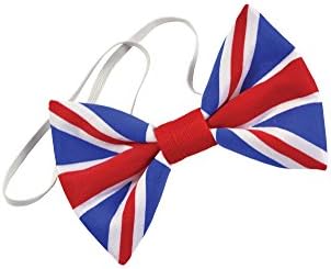 WPN Harry & Meghan Markle Royal Wedding, Union Jack Party Celebration Accessories, Masks, Hats, Flags, Bow Ties, Bunting (1 CLOTH BOW TIE)