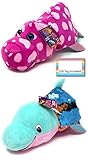 FlipaZoo Flipquins Plush Toys, Animals Sequined Reversible Plush, Stuffed Plush, Gift Ideas for Kids, Unique Christmas, Children Birthday Gift Ideas (Danica Dolphin to Blushes Seal)