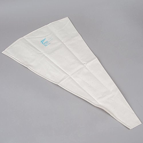 Ateco 3224 24" Canvas Pastry Decorating Bag - Durable Heat Resistant Canvas, Hemmed Tip, French Seamed Side.