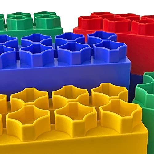 Jumbo Blocks (96) Piece Big Blocks 8" x 4" and 4" x 4" Large
