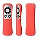 SIKAI Protective Case for Apple TV 2 3 Remote Shockproof Silicone Cover for Apple TV Remote Skin-Friendly Anti-Slip Washable Anti-Lost Multi-Colors with Remote Loop (Red)