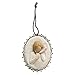 Willow Tree hand-painted sculpted Metal-edged Ornament, Thinking You (26202)