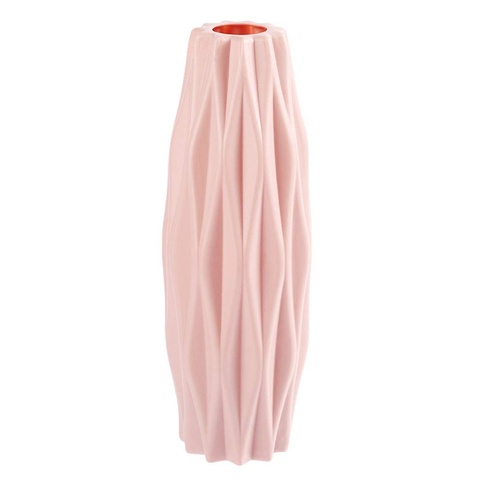 SUPVOX Flower Vase Pink Decor Modern Floral Vase for Home Decor Living Room Centerpieces and Events Ornamnet