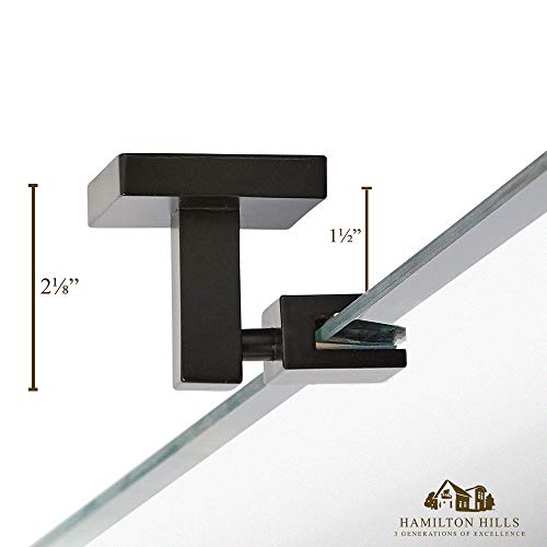 Hamilton Hills 24x36 inch Pivot Wall Mirror Including Matte Black