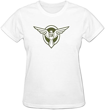 Edesetguy Womens Design Left Agents Of Shield SSR Crew-Neck T-Shirt M White
