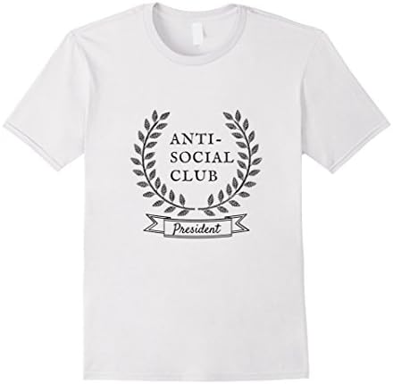 Mens Anti Social Club President T-shirt Large White