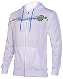Billabong Men's Full Zip Graphic Hoodie-White-Medium