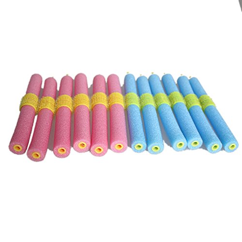 ewinever(TM) 1set Of 12pcs 2cm Diameter Hair Curling Flexi Rods Magic Air Hair Roller Curler Hair Style Salon Diy
