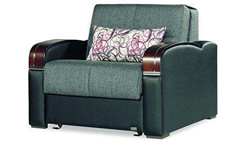 Casamode Sleep Plus Chair Sleeper Gray Polyester