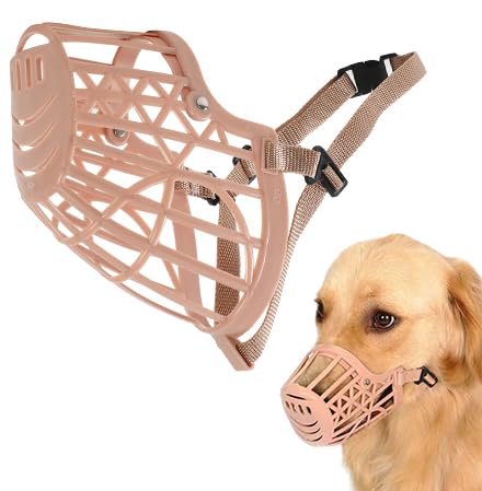 AllBright 犬用マズル 口輪 無駄吠え 拾い食い 噛みつき 傷舐め 散歩 しつけ ペット 小型犬 (XXXL)商品画像