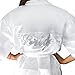 Bachelorette White Satin Rhinestone Bride Robe