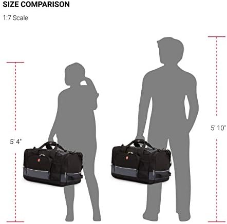 SWISSGEAR 20" Duffel Bag | Gym Bag | Travel Duffle Bags | Men's and Women's - Grey/Black 5 SWISSGEAR 20" Duffel Bag | Gym Bag | Travel Duffle Bags | Men's and Women's - Grey/Black