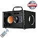Portable Wireless Bluetooth Speakers with FM Radio Subwoofer MP3 Player Remote Control AUX, Rich Bass Party Speaker, Clear Stereo Sound Outdoor Home Desktop Speakers for Phone PC Computer TV(Black)
