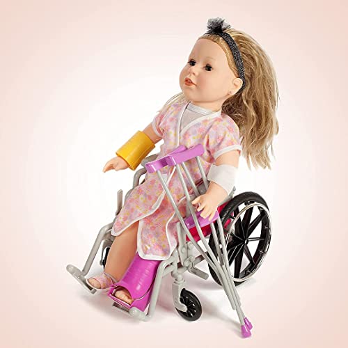 Beverly Hills Doll Collection Wheelchair Set for 18 Inch American Girl Dolls Fully Assembled