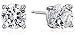 Amazon Essentials Sterling Silver Genuine or Created Round Cut Birthstone Stud Earrings