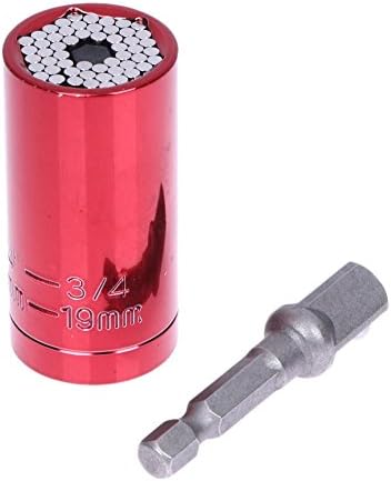 Gator Grip Multi Function Ratchet Universal Socket 7-19mm Power Drill Adapter Car Hand Tools Repair Kit - 2 Pcs/Set