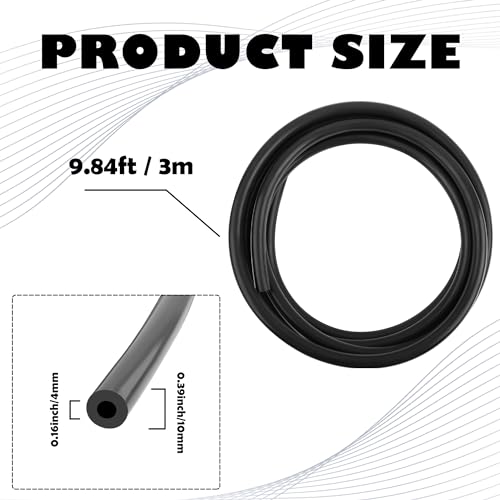 10Ft Vacuum Hose Automotive,ID 5/32 Inch (4mm) Silicone Vacuum Hose for Transporting photo 12