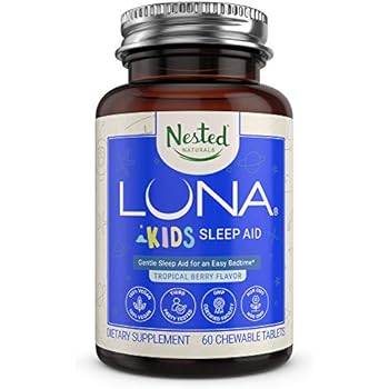 Luna Kids New Look 1 Sleep Aid Tablets For Children Sensitive Adults Naturally Sourced Ingredients Chewable Pills Gentle Herbal