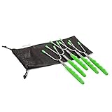 L&D Collection Marshmallow Roasting Sticks - 34 Inch Long Extendable Telescoping Smores Skewers & Hot Dog Forks – Safe For Kids - Great For Fire Pit Camping BBQ Campfire Accessories - Set Of 5